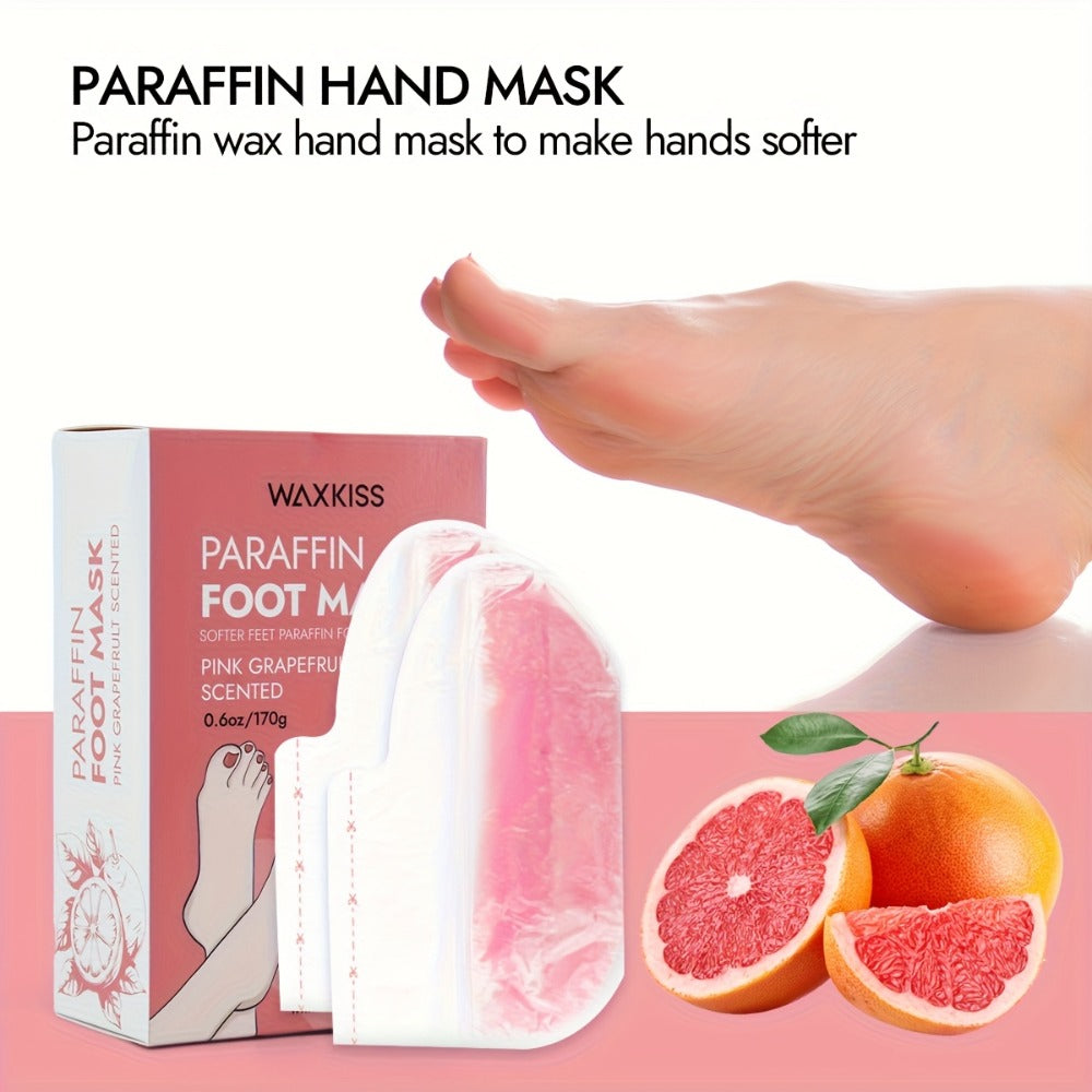 Paraffin Wax Moisturizing Hand & Foot Mask WAXKISS – Non-Greasy Skin Softening Treatment Lavender & Grapefruit Scent — image 