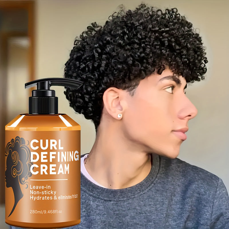 280ml Curl Styling Cream with Argan and Jojoba Oils in an Amber Leave-In Pump Bottle for Wavy Hair — image 10