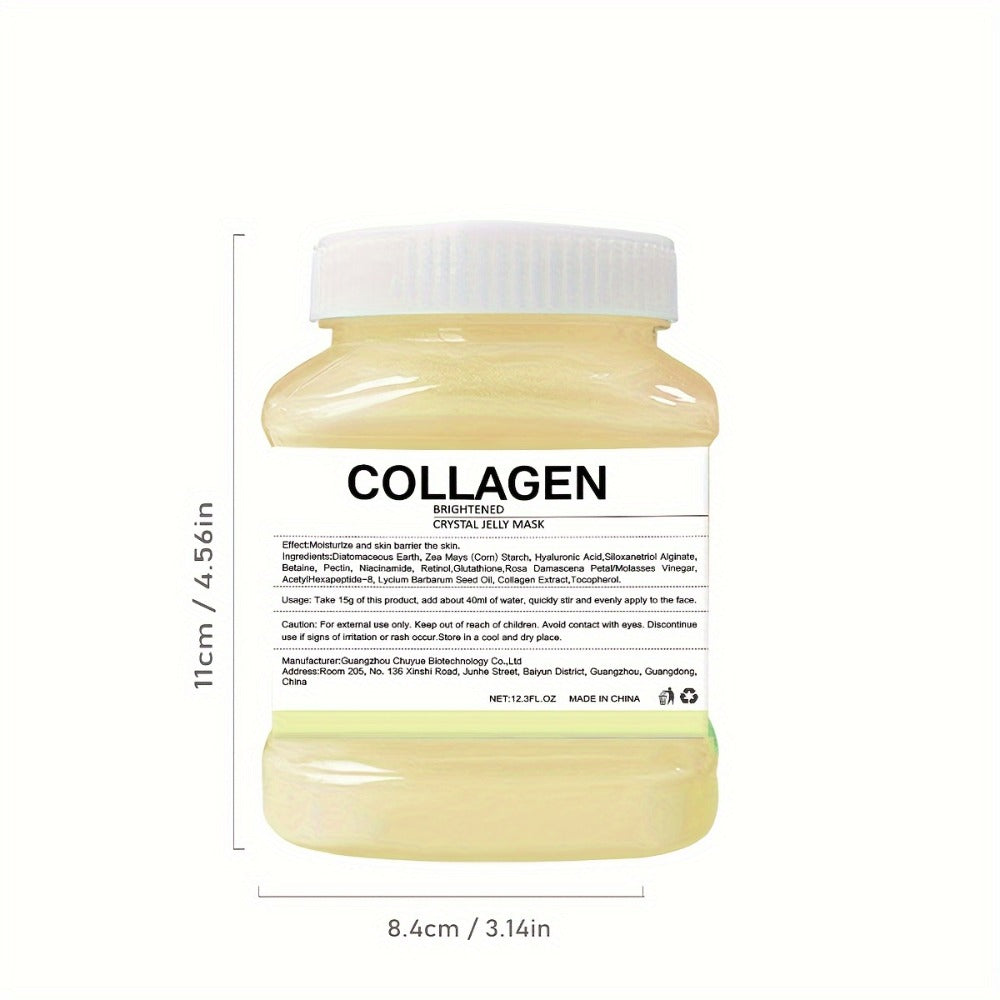 DIY Peel-Off Face Mask Powder Collagen & Turmeric, with Hyaluronic Acid & Beta-Glucan for Bath Time, Home Spa and Personal Ca