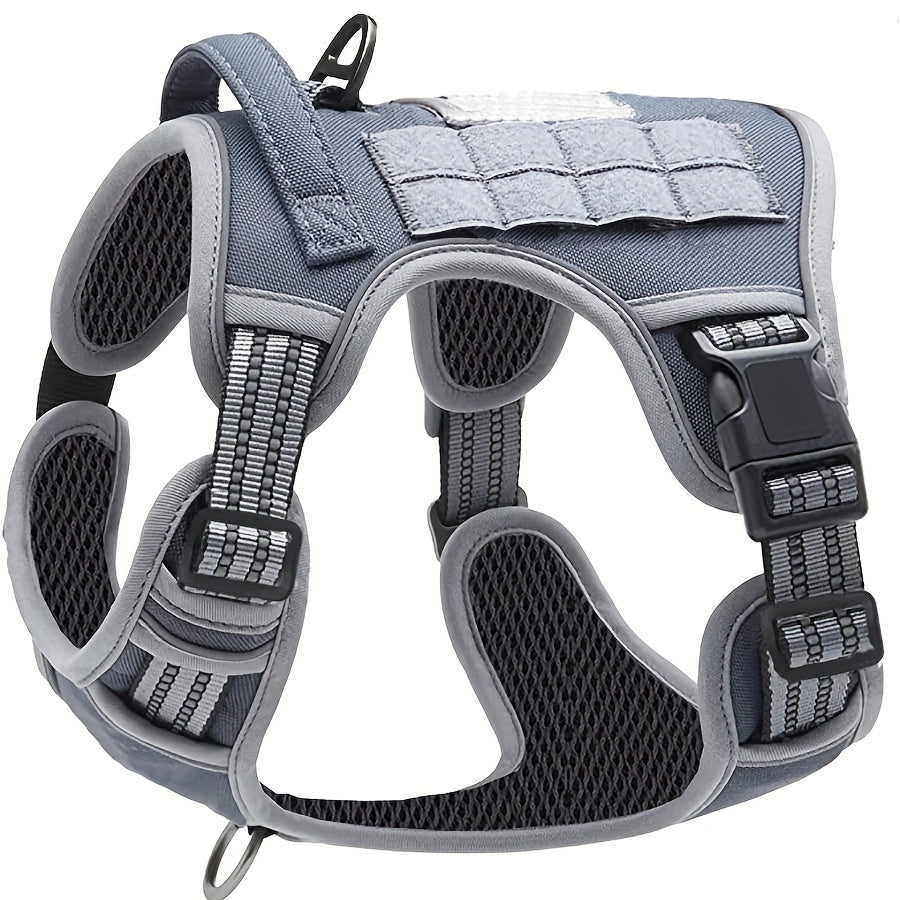 Tactical-Style Dog Harness with Top Handle and Front Ring in Five Colors and S-to-XL Sizes — image 13