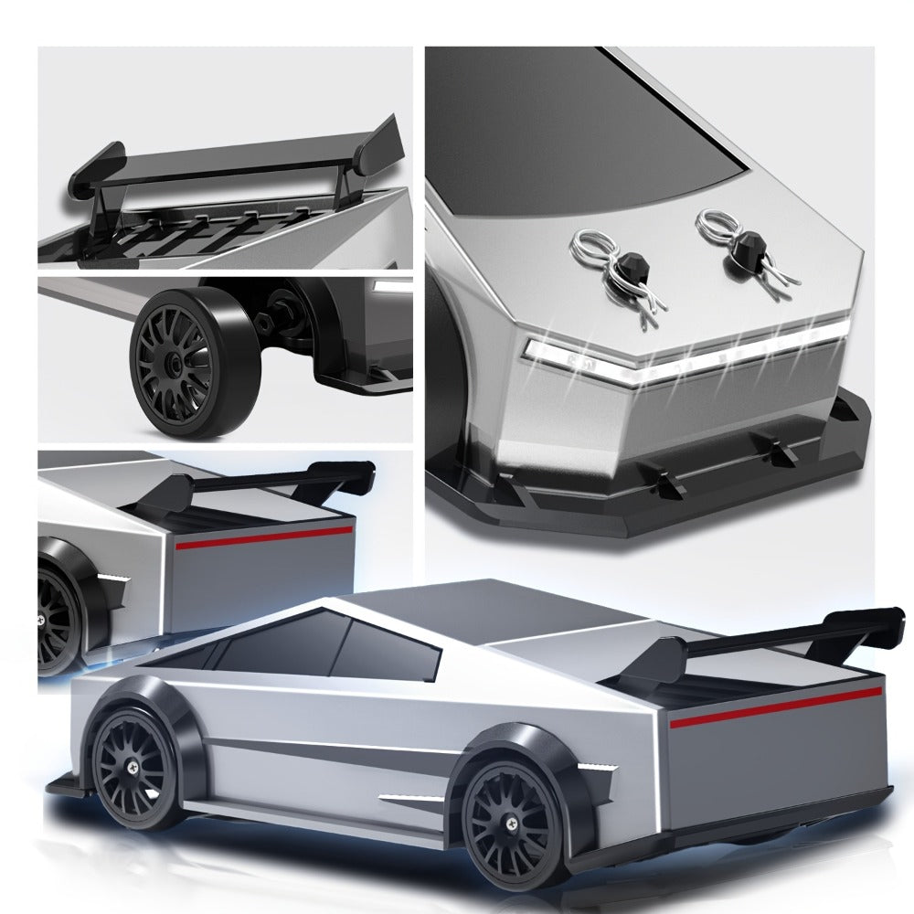 Remote Control Car, DeLorean-Style 1:24 4WD Drift Model with LED Lights, Racing Tires and Two Color Options — image 8