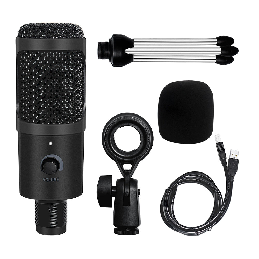 Professional USB Condenser Microphones For PC Computer Laptop Singing Gaming Streaming Recording Studio YouTube Video Microfon - V.I.P Digital Presence