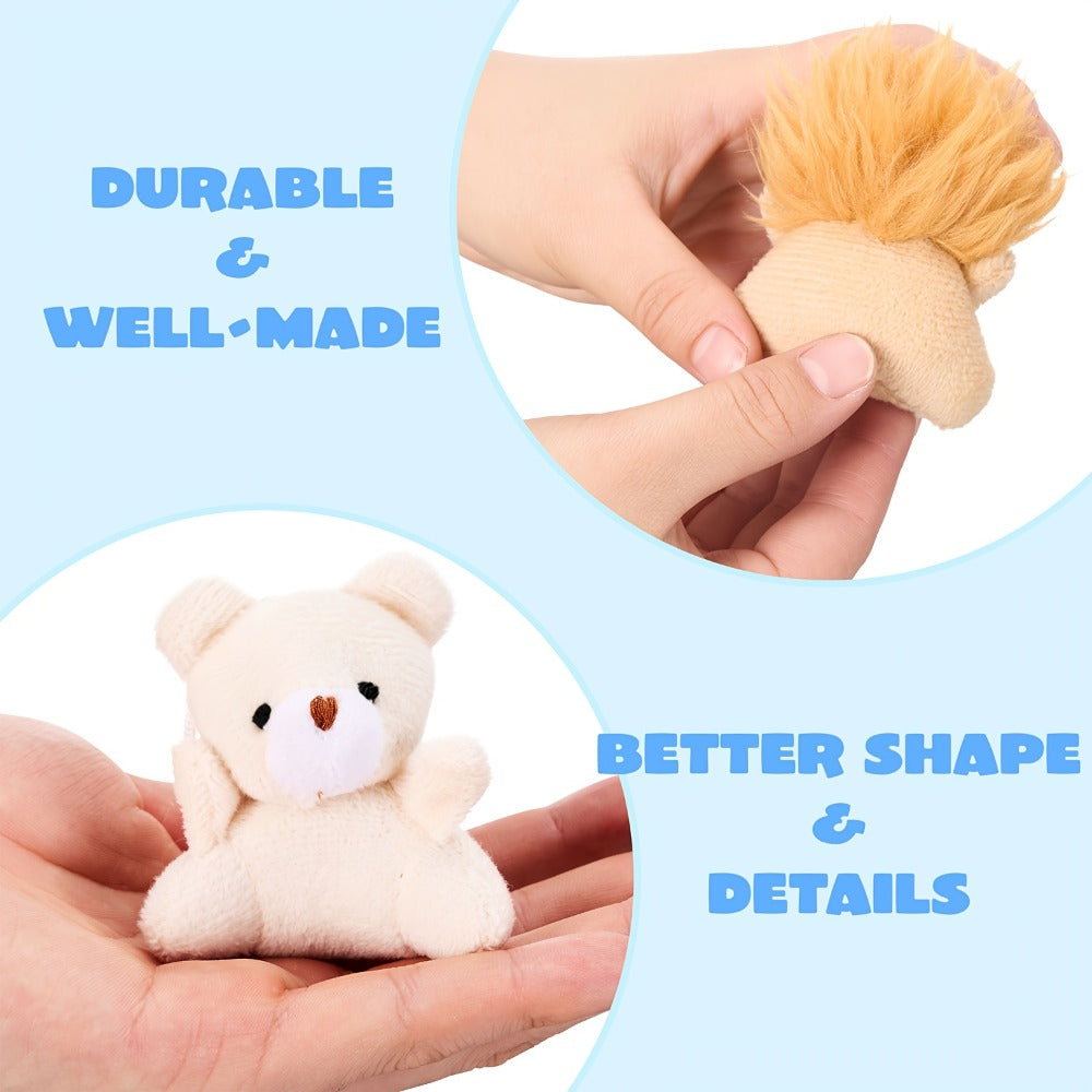 24-Piece Mini Plush Animal Keychain Set with 2.4–3.2 Inch Assorted Figures and Hanging Loops — image 3