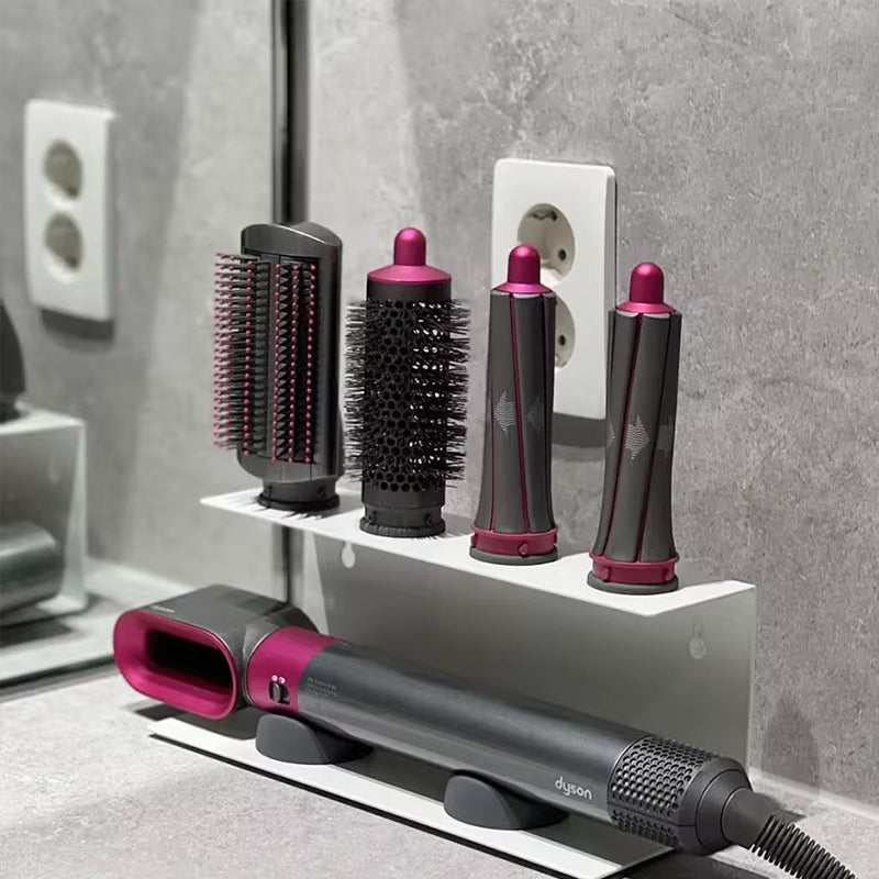 Non - Perforated Hair Dryer Holder. Also for Straighteners & Curling Irons. Ideal for Bathroom Sorting