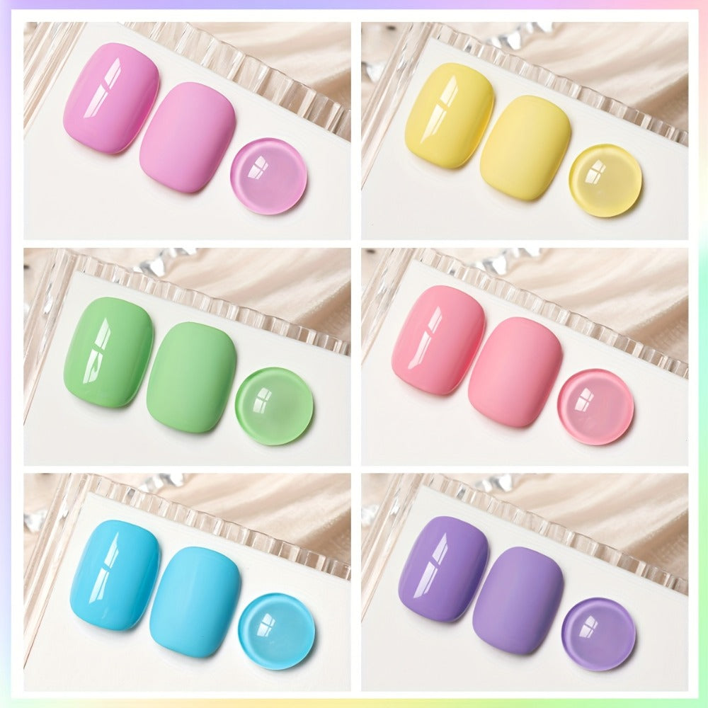 Gel Nail Polish Set with XEIJAYI Label, 6 Sweetheart Candy Gel Colors in Shades 118 to 123 — image 8
