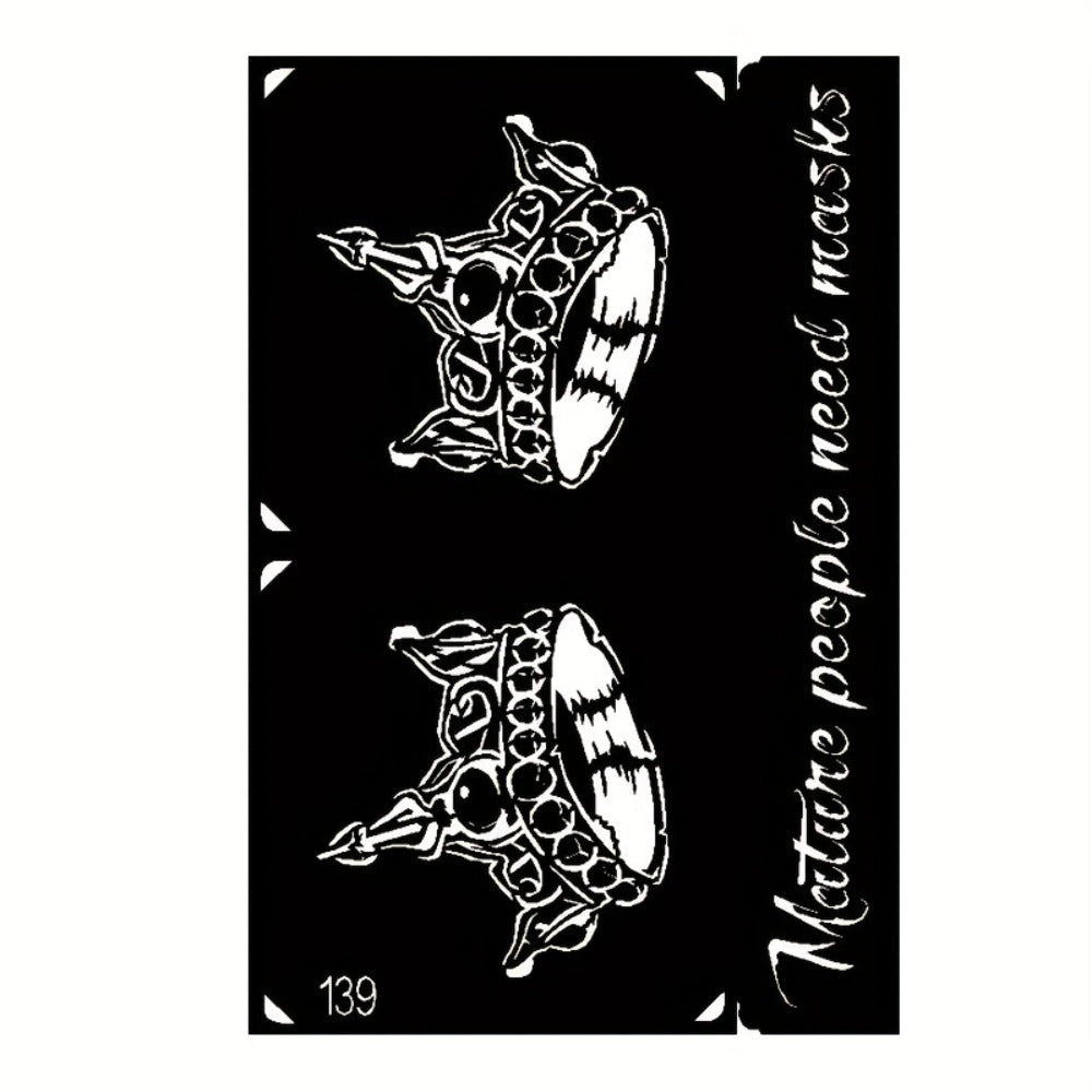 Twenty-Piece A5-Labeled Tattoo Stencil Kit002 with Animal, Symbol and Geometric Pattern Designs — image 10