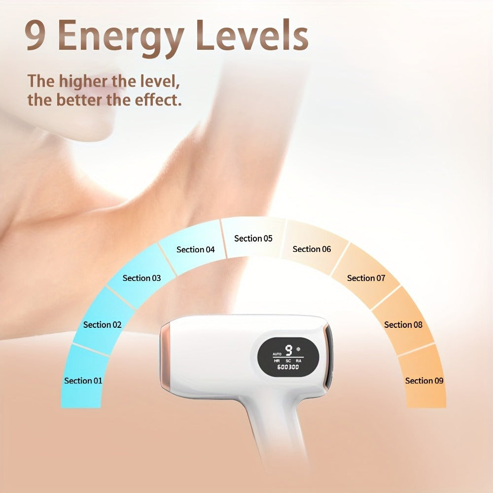 Sarisili AI01-12 IPL Hair Removal Device with Cooling Contact Area, Nine Levels and Manual or Auto Modes — image 9