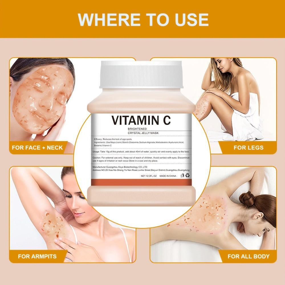 Lactic Acid Jelly Peel-Off Face Mask 12.3 fl oz - Vampire Plasma Exfoliating Mask for Bath Time, Home Spa and Personal Care —
