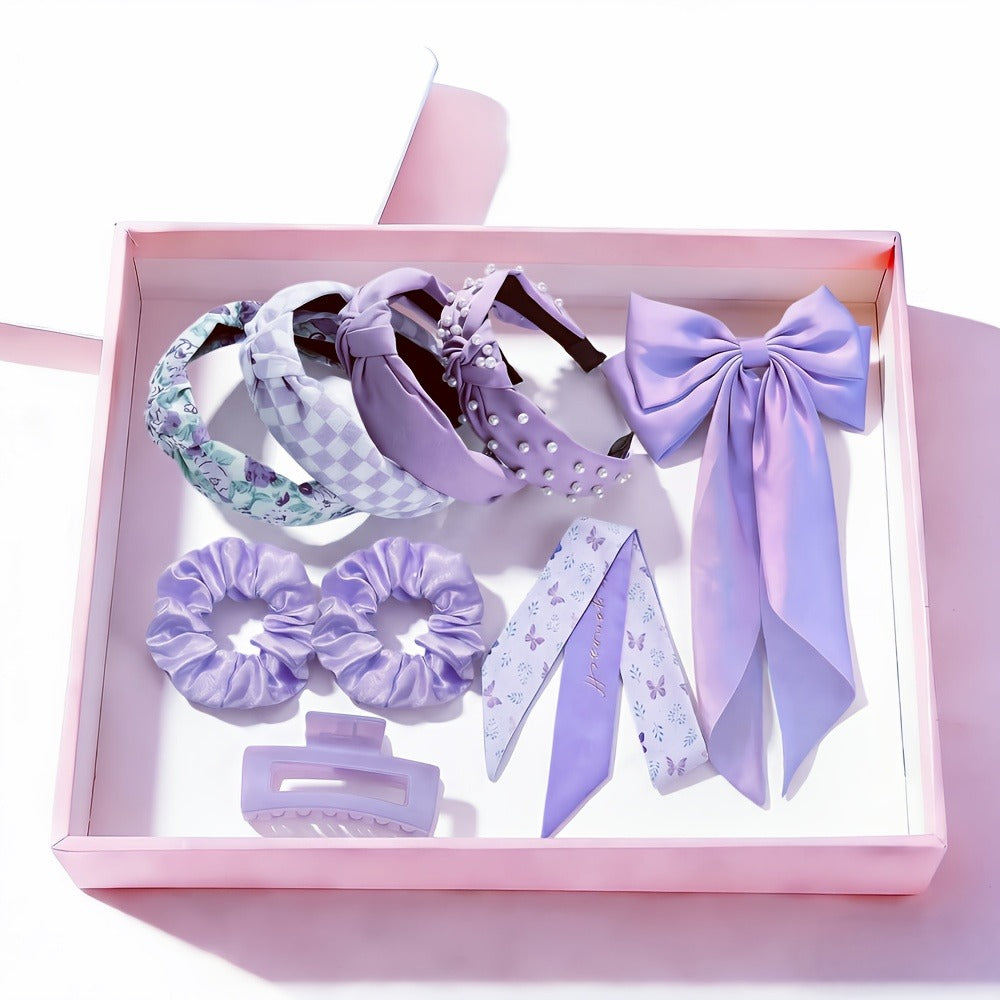 Hair Accessories Mixed Headband, Hair Clip, Hoop and Elastic Set in Fourteen Color Combinations — image 21