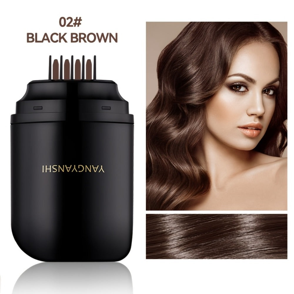 Root Touch Up Hair Dye Stick Instant Gray Hair Coverage Pen Waterproof Sweatproof Colorfast No Stain on Clothes Natural Black
