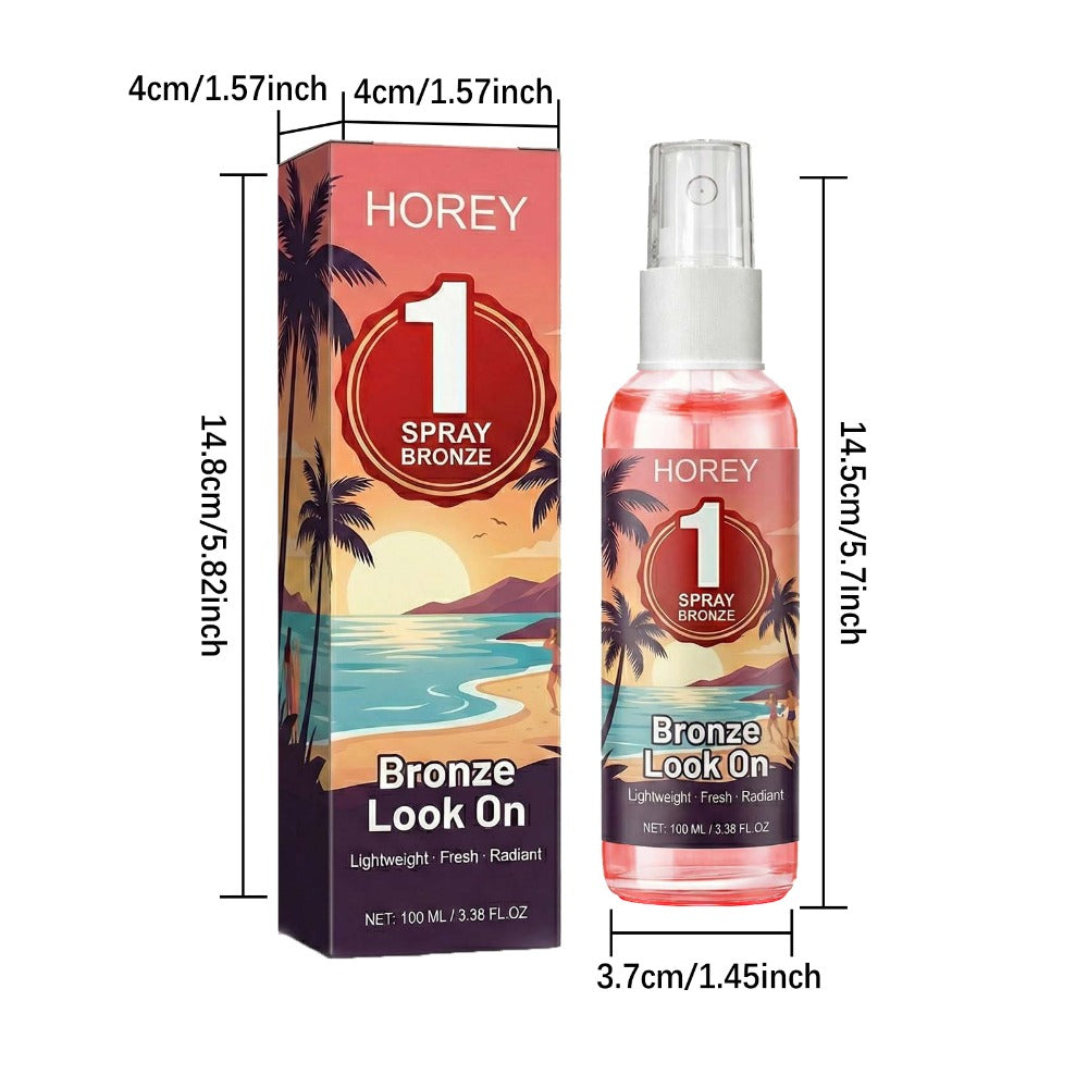 Strawberry-Scented Self-Tanning Spray 100ml in Clear Pump Bottle for Gradual Body Color Application — image 4