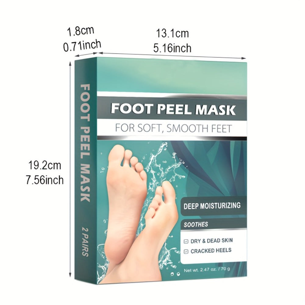 Foot Peel Mask Exfoliating Socks Dead Skin Remover Moisturizing Firming Brightening Hypoallergenic Peeling Treatment for Dry 