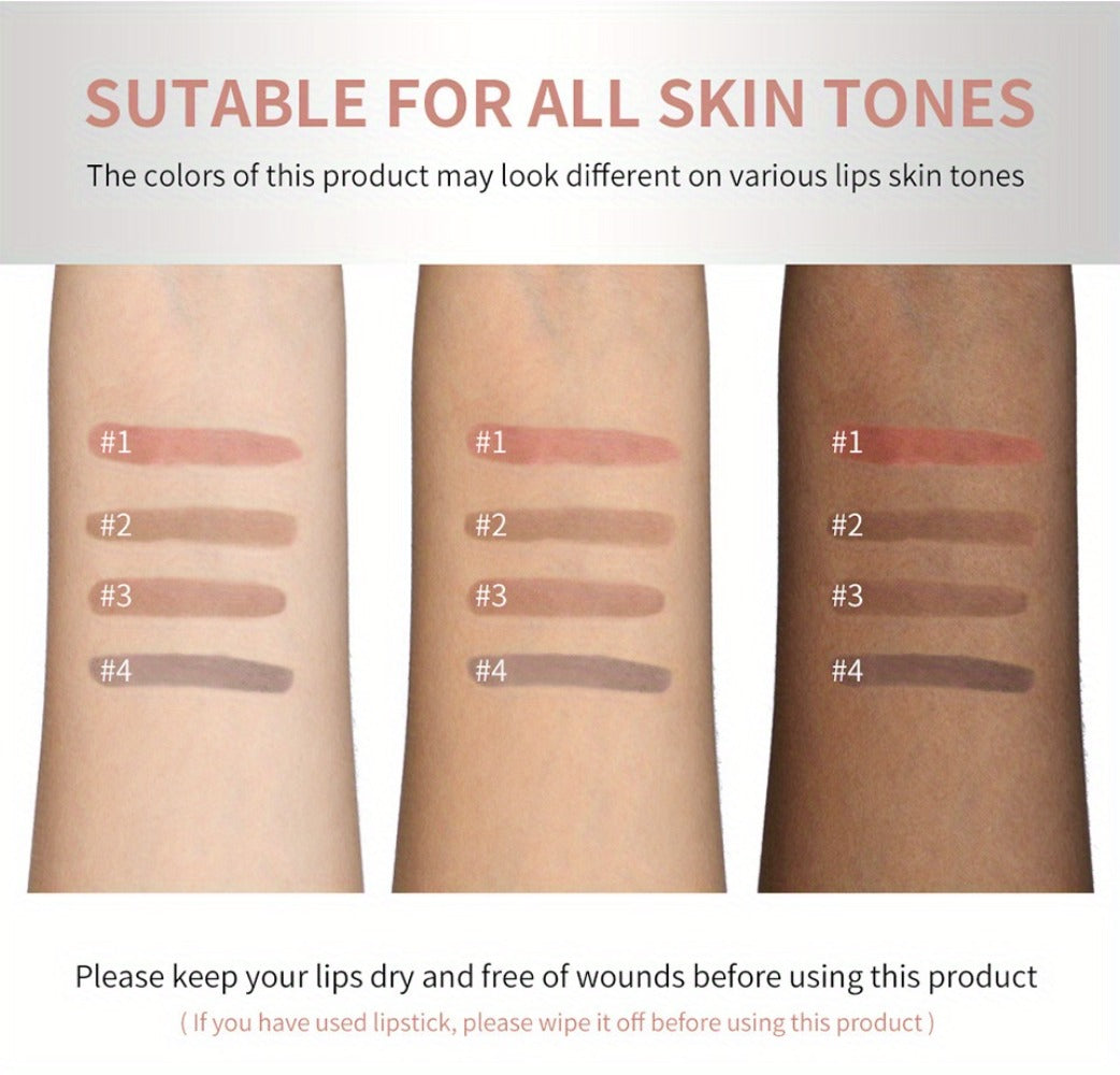 Lip Stain Pen Set 4 Colors 2-in-1 Lip Liner & Lip Tattoo – Waterproof Smudge-Proof Transfer-Resistant Matte Finish — image 16