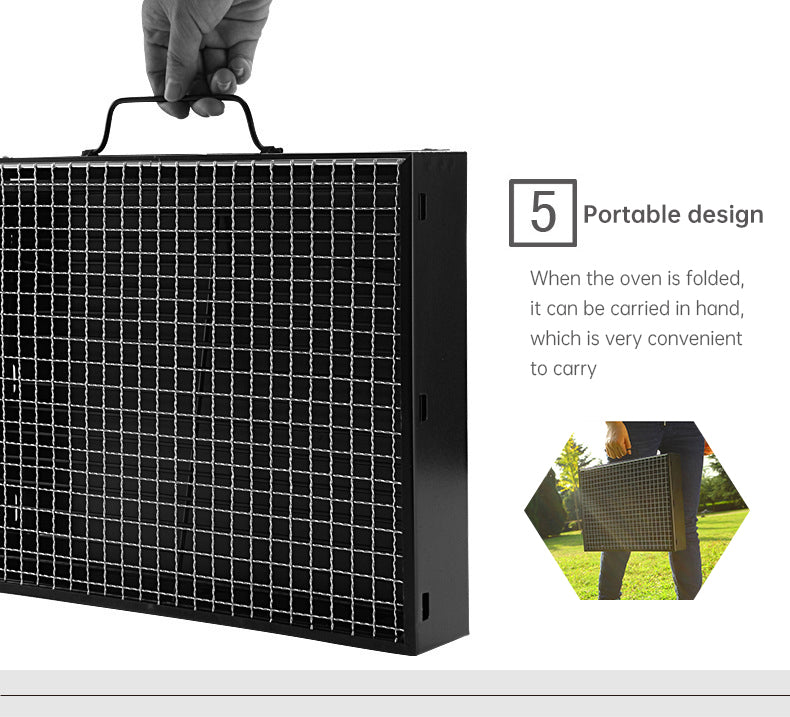 Barbecue Large Outdoor Barbecue Portable Charcoal Grill BBQ Barbecue Folding Barbecue Grill - V.I.P Digital Presence