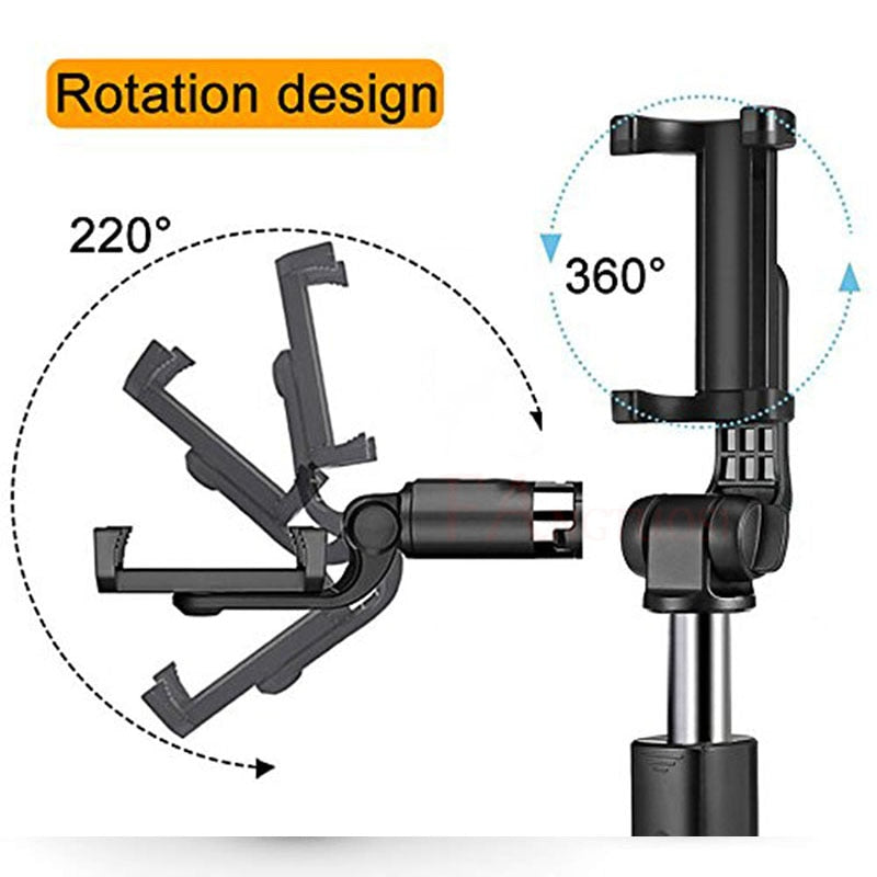 Bluetooth Selfie Stick Tripod - Universal Live Streaming Triangle Bracket