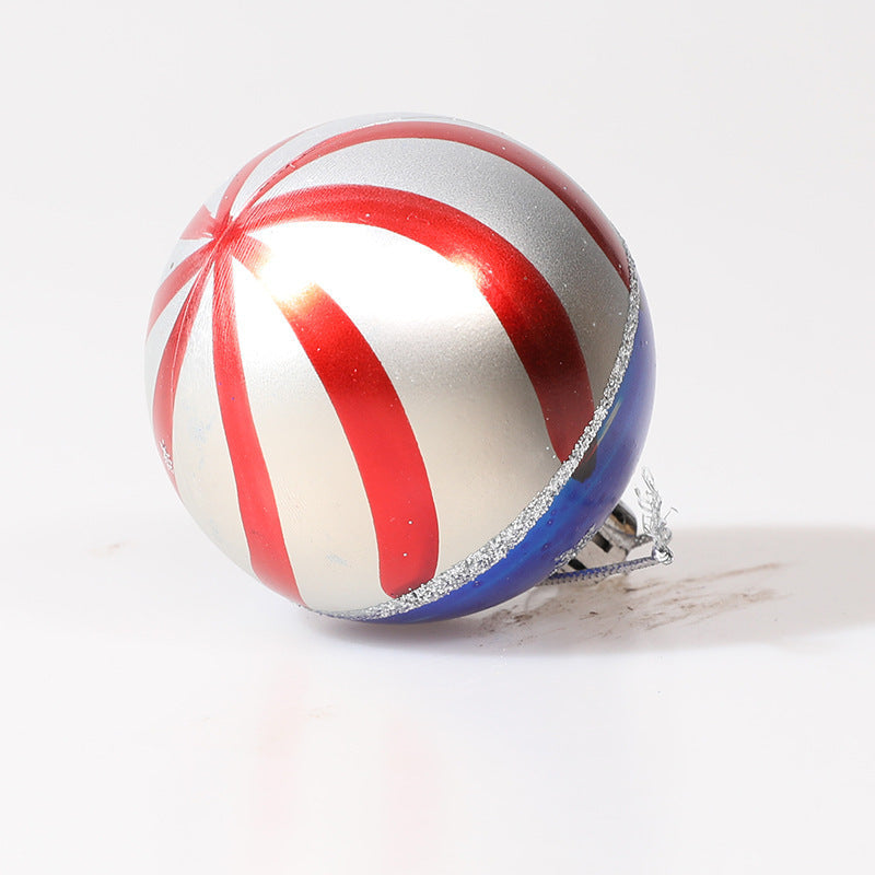 American Independence Day decoration props American style painted balls hand-painted Christmas balls Christmas tree decorations