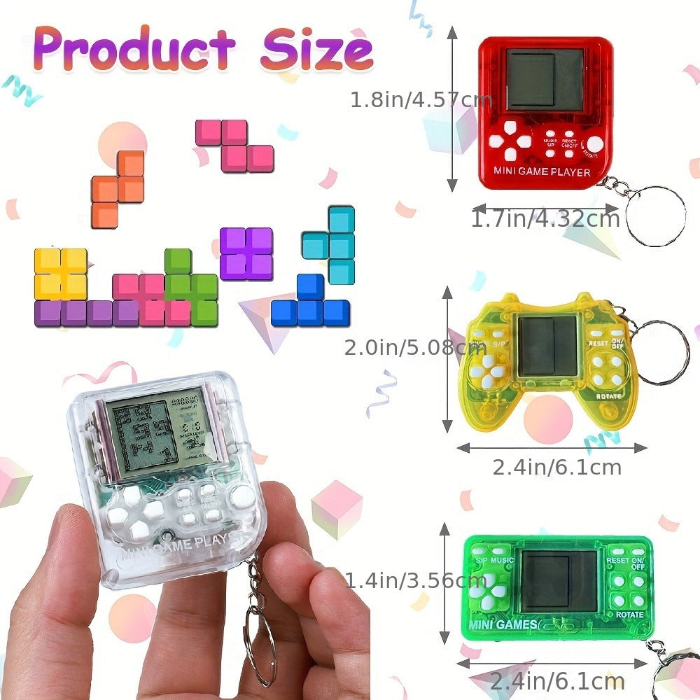 18-Piece Mini Game Keychain Set with Controller and Handheld Shapes in Six Pictured Case Colors — image 2