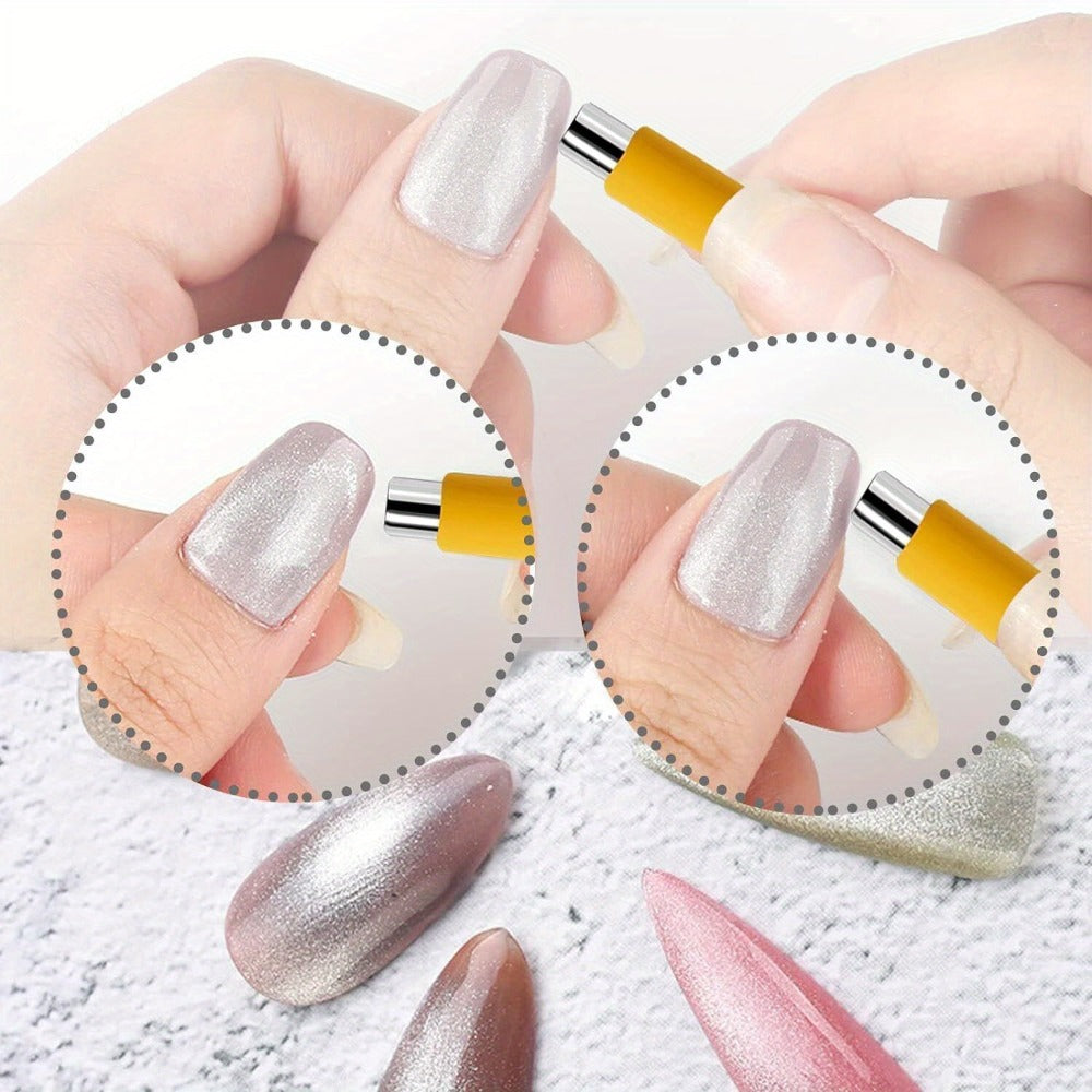 Cat Eye Gel Polish Kit 14Pcs Magnetic UV Nail Polish Set with Magnet Pen, 3D Shimmer Cat Eye Nail Art — image 6
