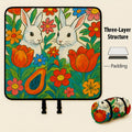 Large Padded Picnic Blanket with Roll-Up Carry Straps and Five Evidence-Bound Pattern Options — image 3