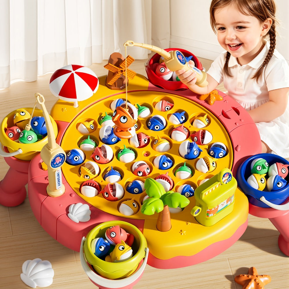 Magnetic Fishing Game for Kids 66 Pieces, Ocean Fishing Toy Set with Rods for Toddlers Ages 3 4 5 6 — image 9
