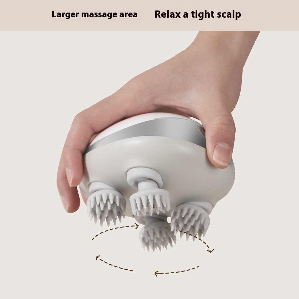 Smart Scalp & Head Massager with Soothing Heat & Red Light Technology