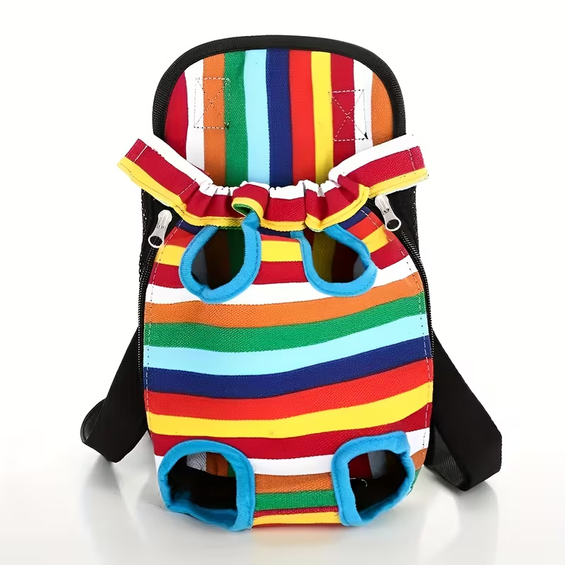 Front Chest Pet Carrier Backpack with Leg Openings, Adjustable Straps and 22 Color and Size Options — image 10