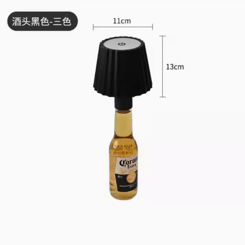 LED Creative Wine Bottle Light for Bar: Movable, Rechargeable, RGB Dimmable Decorative Bottle Lamp