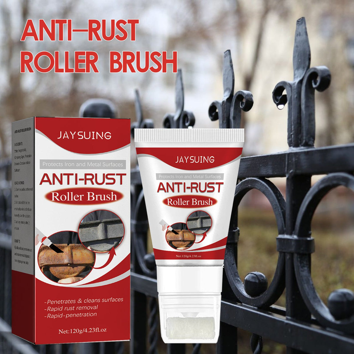 Rust Removal Roller Brush, Radiator Anti-corrosion Conversion Refurbished Anti-rust Metal Coating Primer Brush - V.I.P Digital Presence
