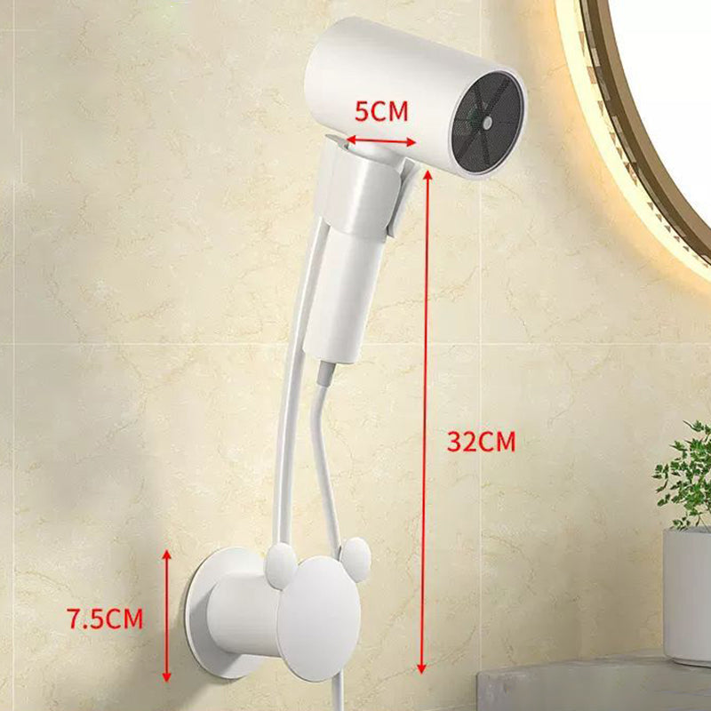 Punch-Free Hair Dryer Rack Wall-Mounted Hand-Held Rotating Lazy Bracket Bathroom - V.I.P Digital Presence