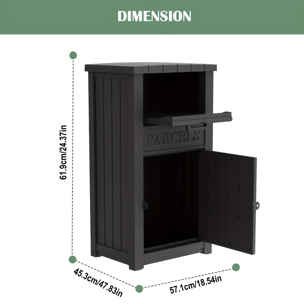Lockable Outdoor Storage Box Waterproof Package Delivery Porch — image 7