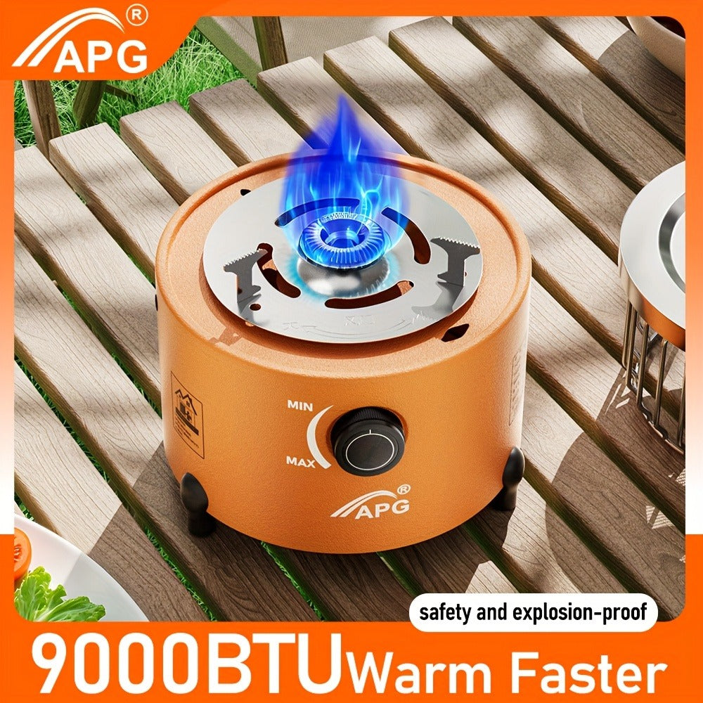 Portable Propane Camping Stove Heater 9000 BTU, 3-in-1 Indoor Outdoor Gas Burner with Adjustable Flame — image 9