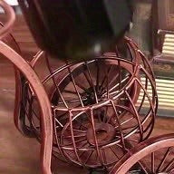 Bicycle-Shaped Tabletop Wine Rack with One Bottle Cradle and Two Stemware Holders in Copper-Tone Finish — image 7