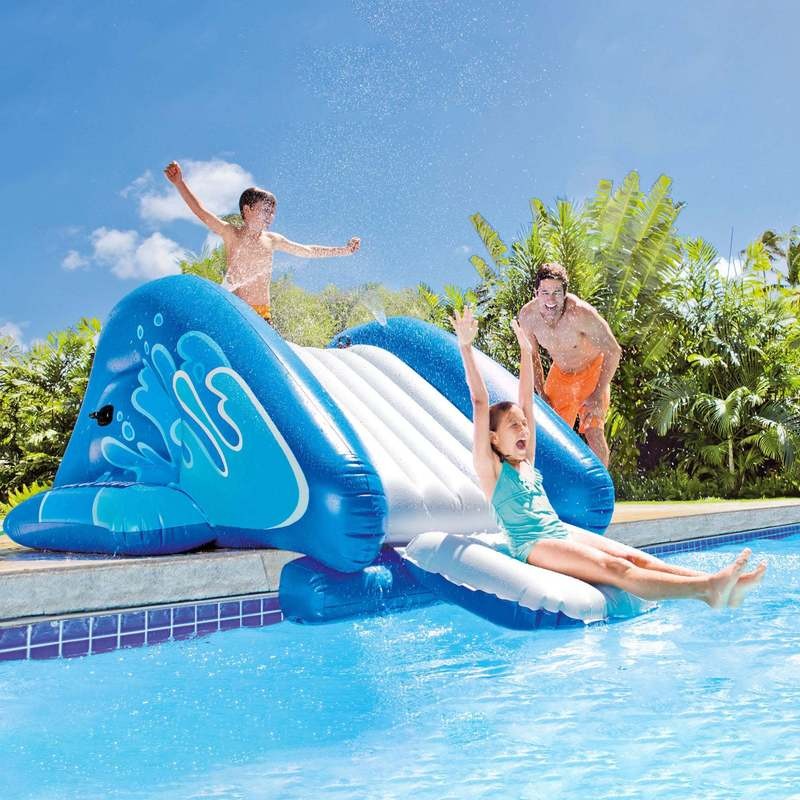 Inflatable Pool Water Slide for Kids, Backyard Water Slide with Built-in Sprinklers for Garden, Patio and Yard Use — image 8