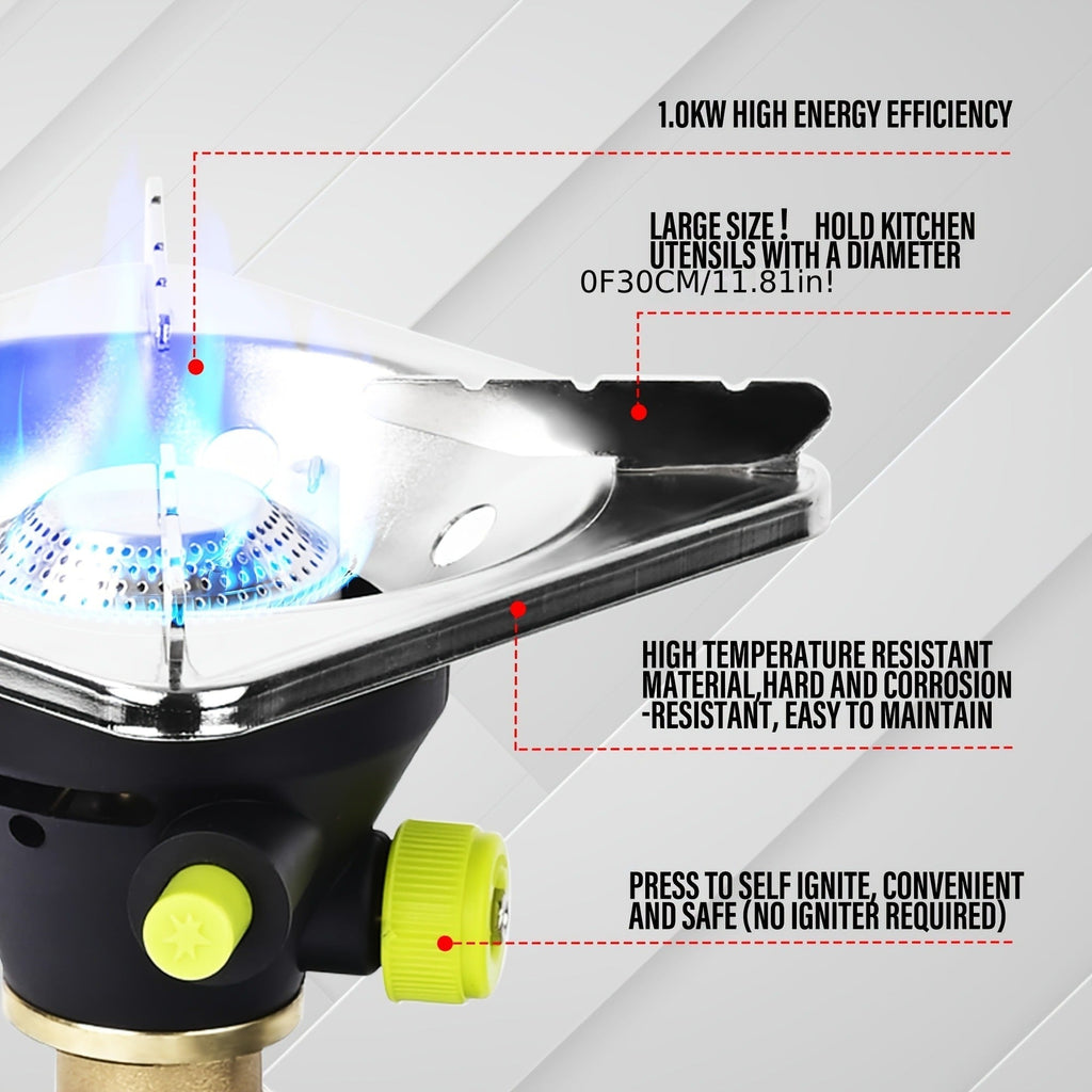 Backpacking Stove Bottletop Propane, Hotdevil HD-5005 Camping Stove with Instant Ignition, Propane & MAPP Gas Compatible — im