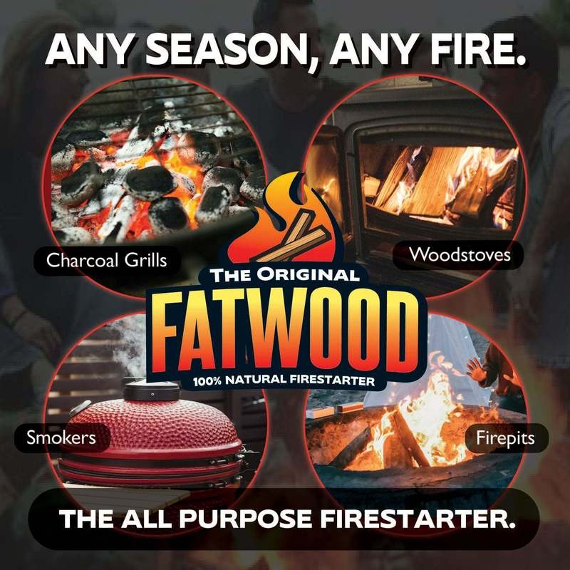 Fatwood Fire Starter Wood Crate 100% Natural Pine Resin Kindling Sticks for Fireplace Campfire BBQ Grill Fire Pit Pellet Stov