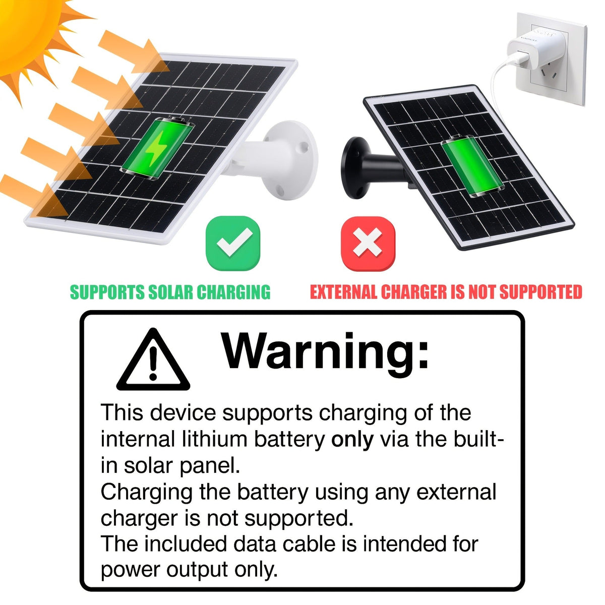 Solar Panel 5W Monocrystalline with Built-In 5200mAh Battery - 3rd Gen Emergency Charger for Security Camera — image 11