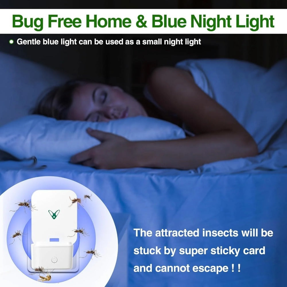 Plug-In Flying Insect Trap Pest Control Device with UV Light, Sticky Boards and 10 or 20 Pad Options for Indoor Use — image 6
