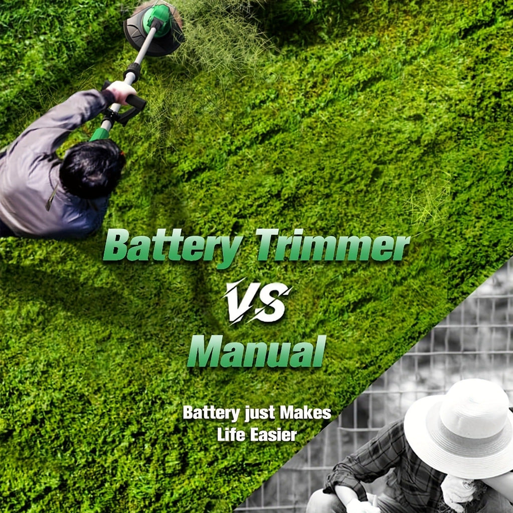 String Trimmer Cordless 2-in-1 Weed Wacker & Lawn Edger with Wheels, KIMO Brushless Motor 20000 RPM — image 8