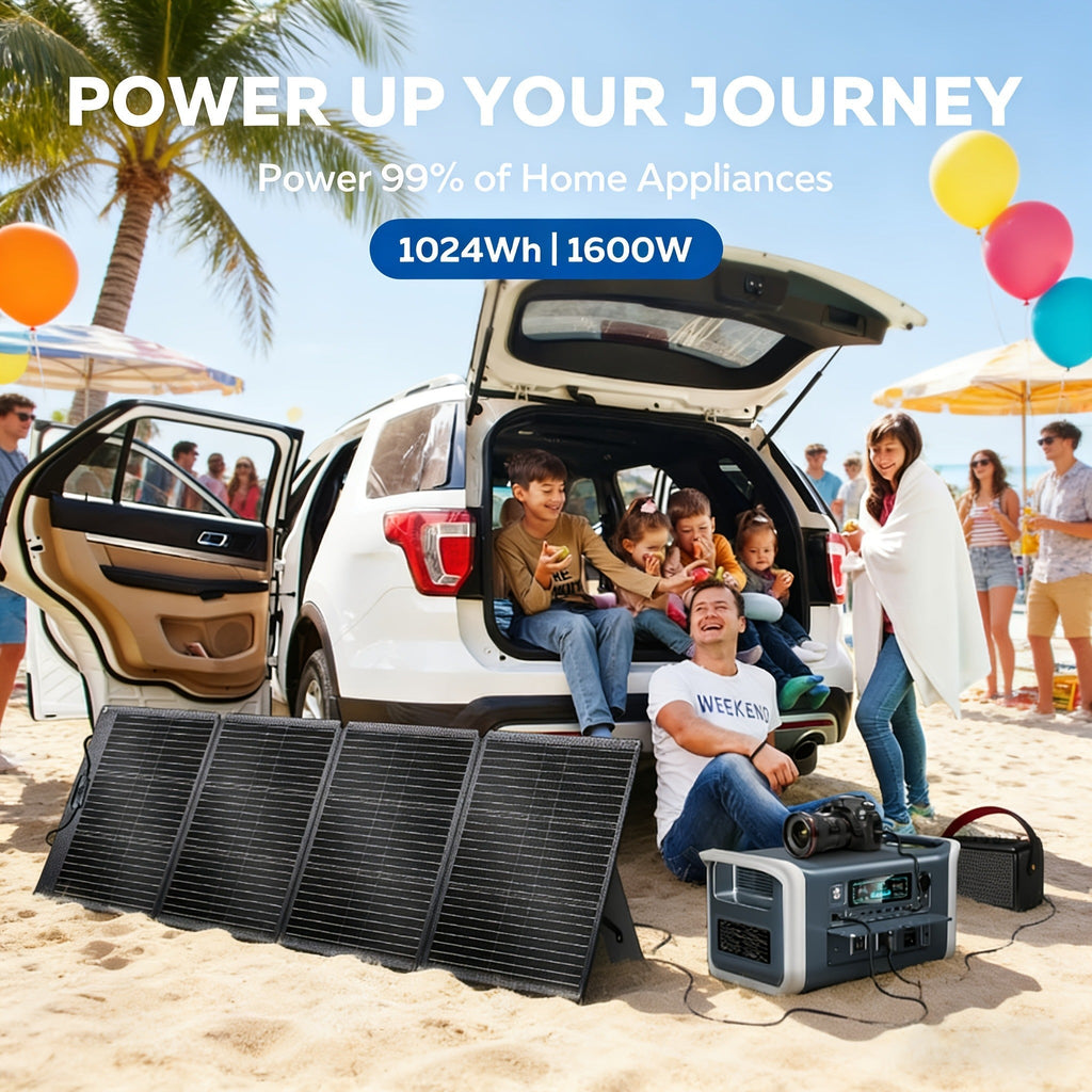 Portable Power Station 1024Wh LiFePO4 Solar Generator - UPS Backup Battery with AC 110V, DC, USB — image 17