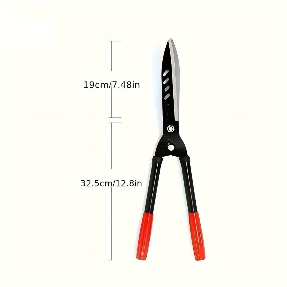 Long-Handle Hedge Shears with 27cm Blades, Red Grips, 51.5cm Pictured Length and 360g Label — image 11
