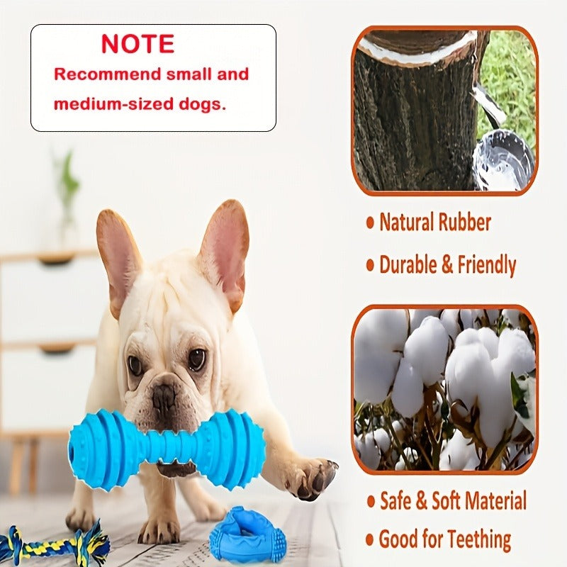 Dog Toy Assorted Puppy Bundle with Random Chew, Rope, Treat Ball and Squeaky Mix in 3 or 12 Pieces — image 10