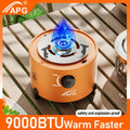 Portable Propane Camping Stove Heater 9000 BTU, 3-in-1 Indoor Outdoor Gas Burner with Adjustable Flame — image 1