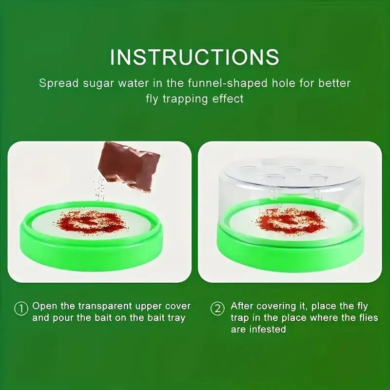 Flying Insect Trap 2 Pack – Non-Toxic Reusable Bug Catcher with 7 Holes, No Electricity, Safe for Home & Garden — image 8
