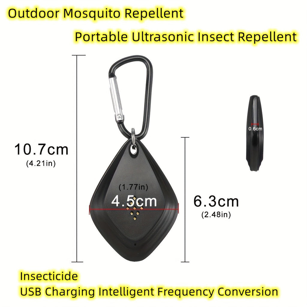 Ultrasonic Pest Repeller USB Mini, Sonic Insect for Mosquitoes, Fleas & Ticks, Portable Variable Frequency Device for Home — 