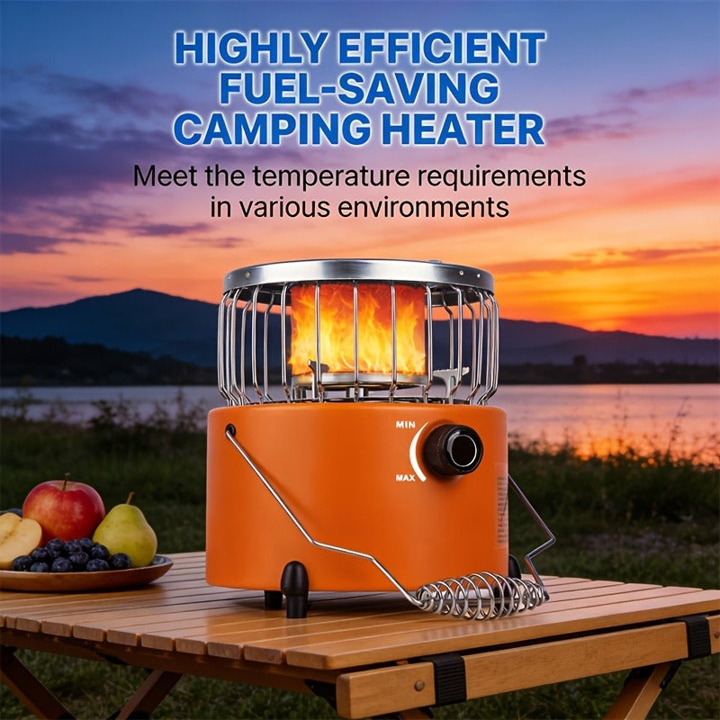 Camping Gas Stove Heater 9000 BTU 2-in-1 Portable Propane Indoor Outdoor Stove with Adjustable Flame — image 10