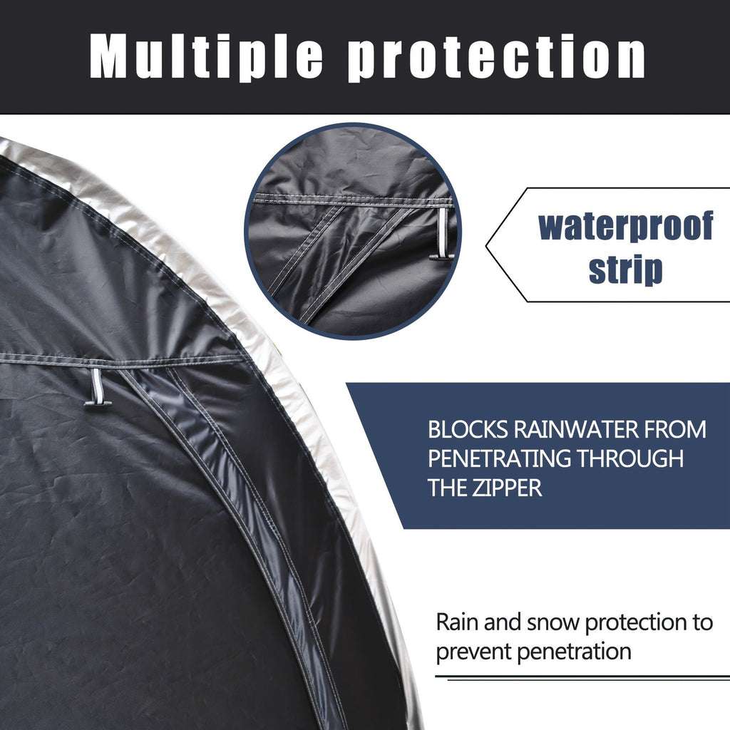 Outdoor Storage Tent Waterproof 230D Oxford Cloth PU4000 Portable Backyard Shed — image 7