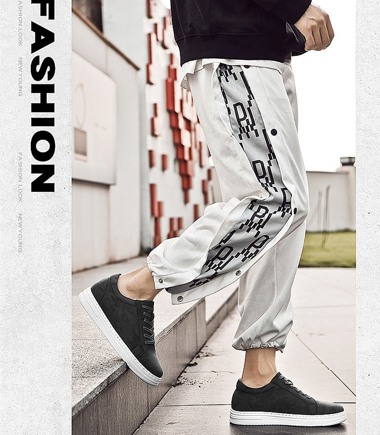 Mens Invisible Height Increasing Thick Soled Elevating Shoes Mens Casual White Trendy Athletic Sneakers