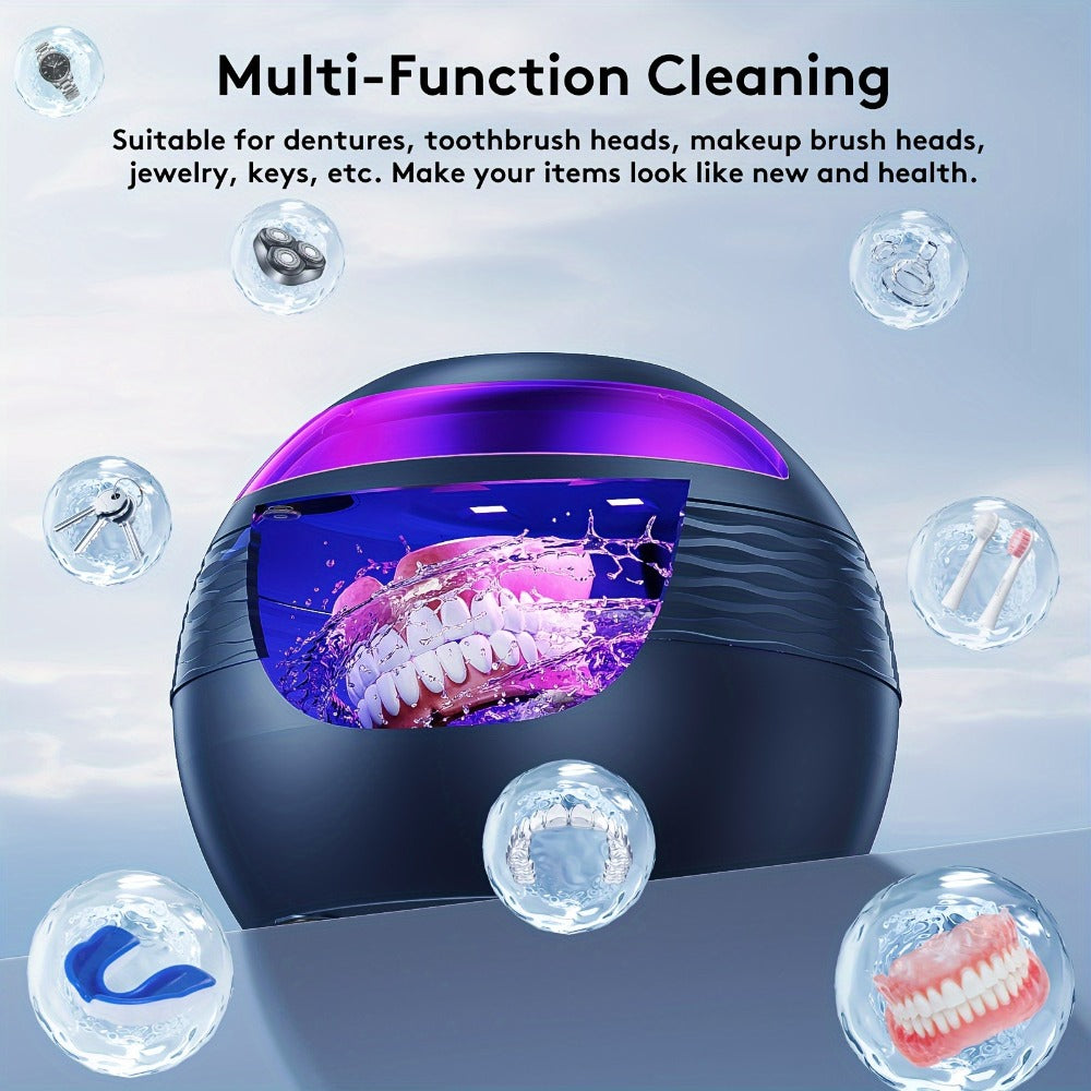 45 kHz Round Ultrasonic Cleaner with Four Timer Modes and Three Color Options for Small Items — image 12