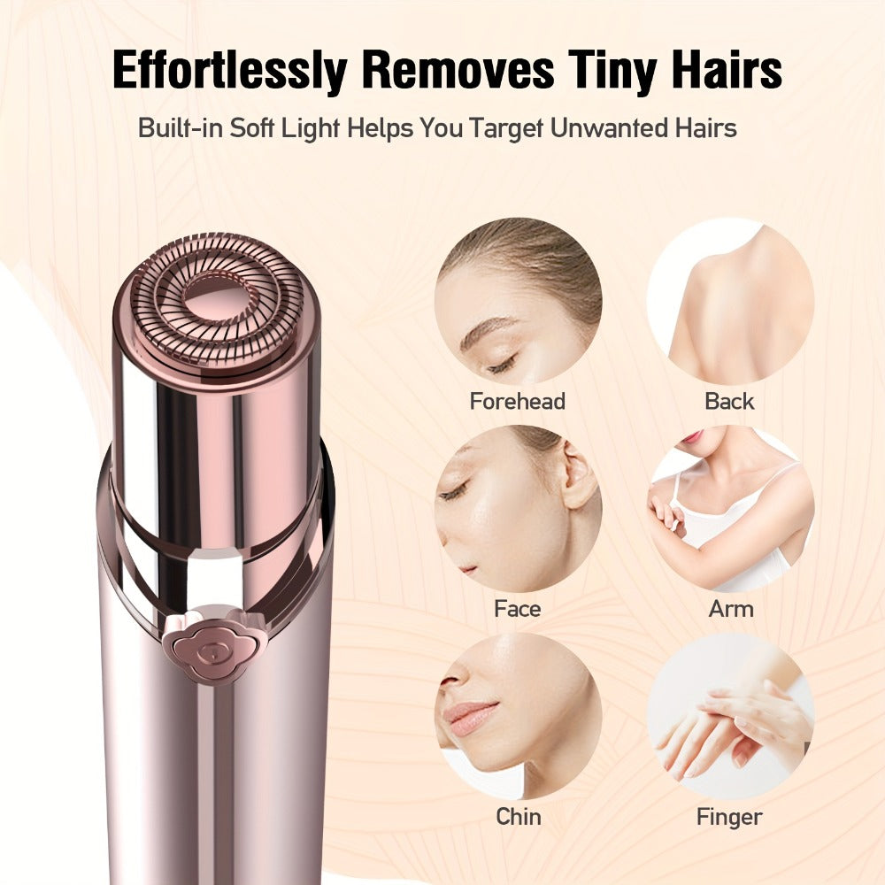 Electric Shaver for Women USB Rechargeable Epilator Hair Remover Face Bikini Legs Arms, for Everyday Face, Beard and Body Gro