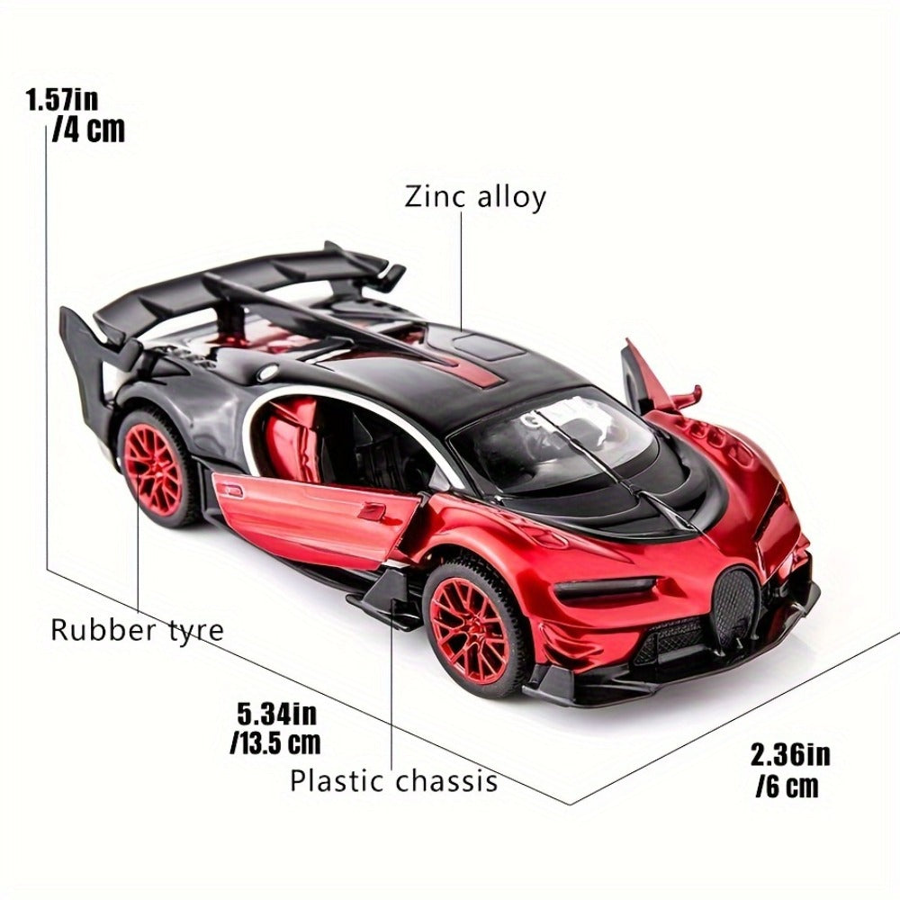 1:32 Vision GT Supercar Die-Cast Pull-Back Toy Car with Lights & Sounds, Zinc Alloy Model Car for Kids & Collectors — image 3